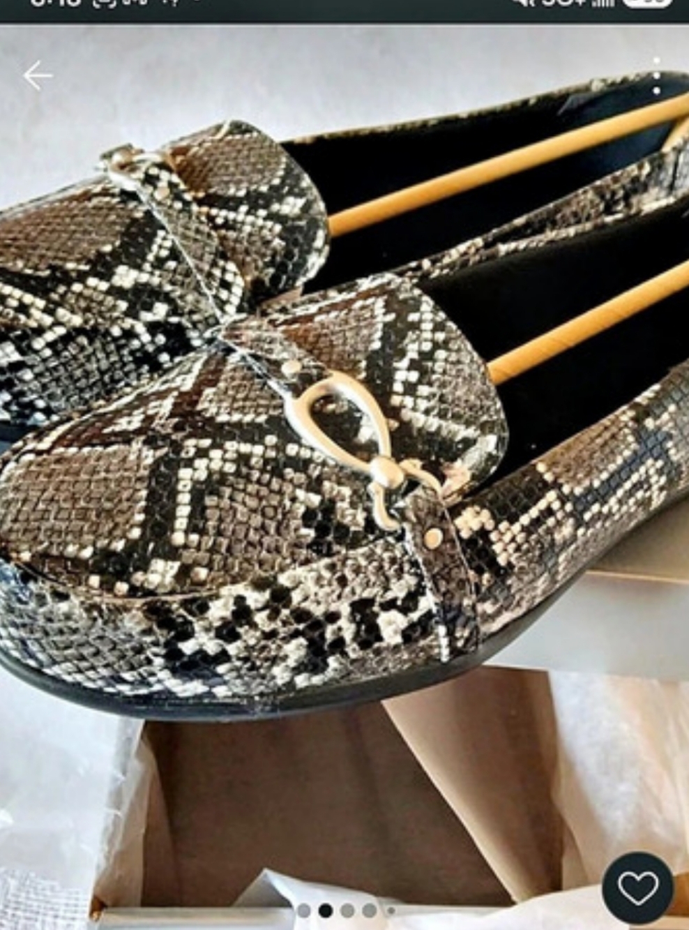 Avenue Blakely Snake Print Loafers US 10W NWT